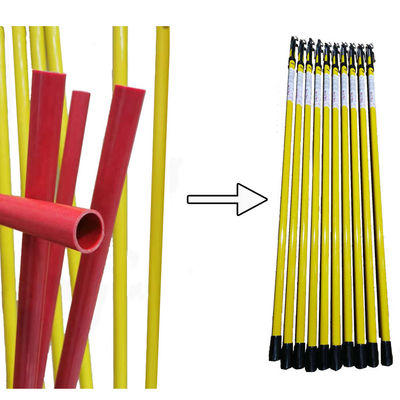 Smooth Epoxy Fiberglass Tube Knitting And Pultruded / Hollow Fiberglass Tube